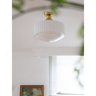 Cassian Fluted Flush Mount