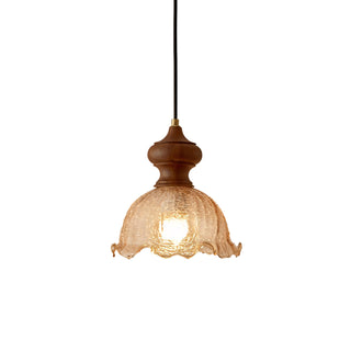 Cecelia Ruffled Glass Pendant Lamp