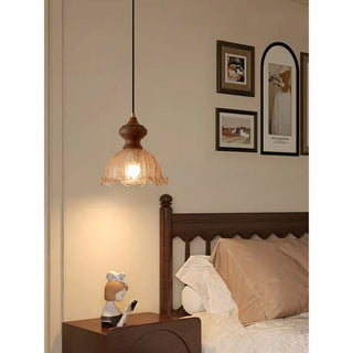 Cecelia Ruffled Glass Pendant Lamp