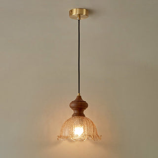 Cecelia Ruffled Glass Pendant Lamp