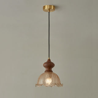 Cecelia Ruffled Glass Pendant Lamp