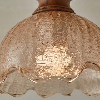 Cecelia Ruffled Glass Pendant Lamp