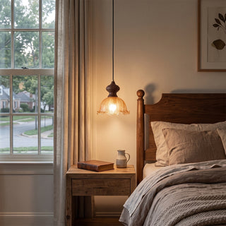 Cecelia Ruffled Glass Pendant Lamp