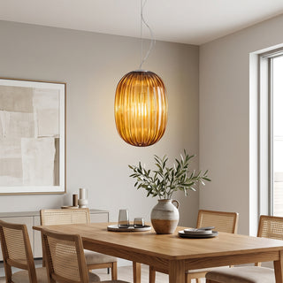 Celestia Fluted Glass Pendant Light