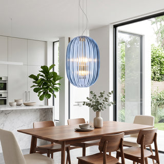 Celestia Fluted Glass Pendant Light