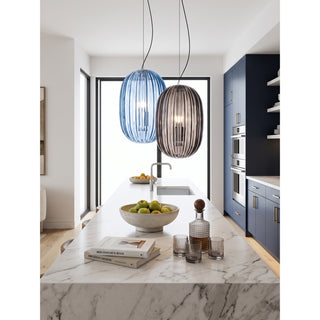 Celestia Fluted Glass Pendant Light