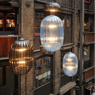 Celestia Fluted Glass Pendant Light
