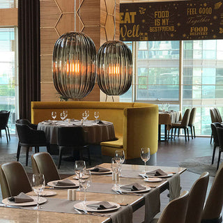 Celestia Fluted Glass Pendant Light
