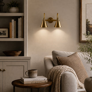 Cellmn Double Gooseneck Sconce