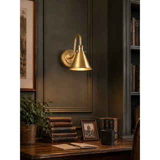 Cellmn Gooseneck Cone Sconce