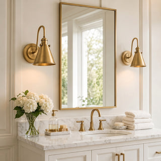Cellmn Gooseneck Cone Sconce