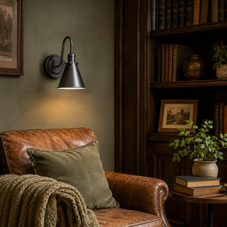 Cellmn Gooseneck Cone Sconce