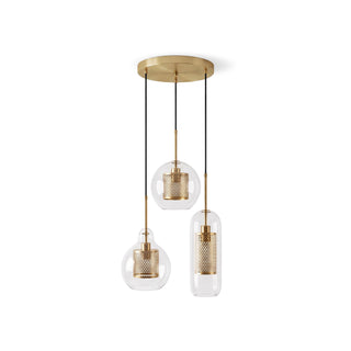 Chiswick Combined Glass Pendant Lights