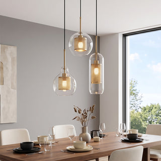 Chiswick Combined Glass Pendant Lights