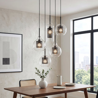 Chiswick Combined Glass Pendant Lights