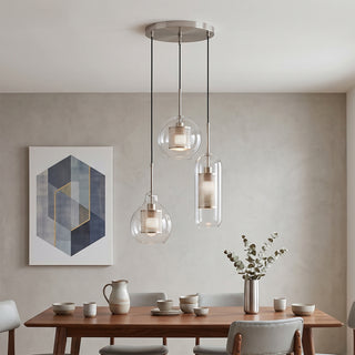 Chiswick Combined Glass Pendant Lights
