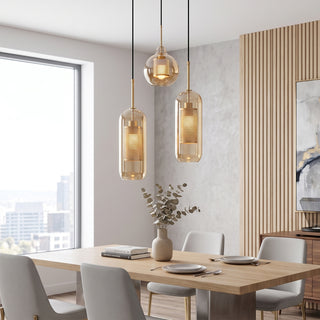 Chiswick Combined Glass Pendant Lights