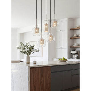 Chiswick Combined Glass Pendant Lights