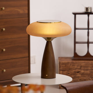 Cielo Wooden Table Lamp (Built-in Battery)