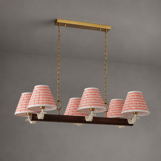 Claribelle Linear Fabric Chandelier