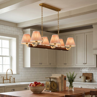 Claribelle Linear Fabric Chandelier