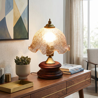 Clary Crackle Glass Table Lamp