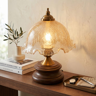Clary Crackle Glass Table Lamp