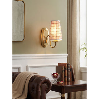 Clementine Pleated Stripe Sconce