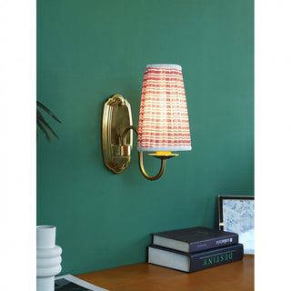 Clementine Pleated Stripe Sconce