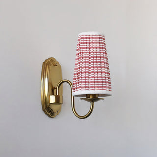 Clementine Pleated Stripe Sconce