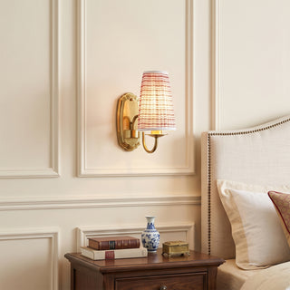 Clementine Pleated Stripe Sconce