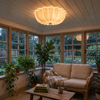Cleo Petals Glass Flush Mount