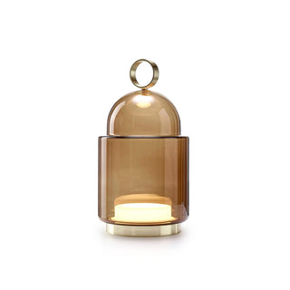 Cloche Glass Portable Table Lamp