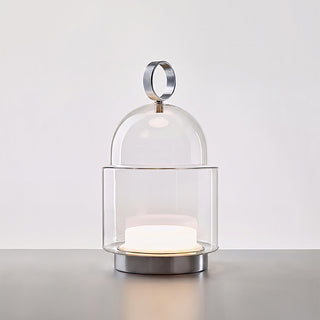 Cloche Glass Portable Table Lamp