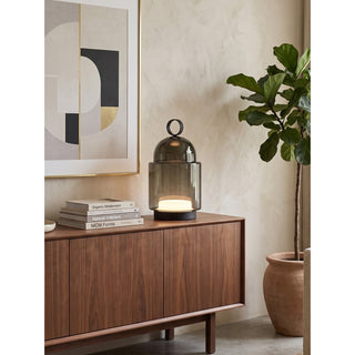 Cloche Glass Portable Table Lamp