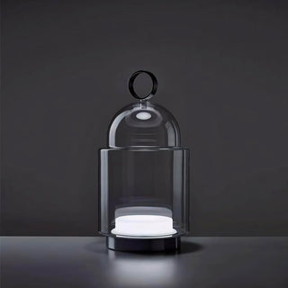 Cloche Glass Portable Table Lamp