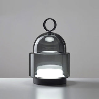 Cloche Glass Portable Table Lamp