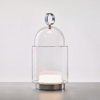 Cloche Glass Portable Table Lamp