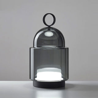Cloche Glass Portable Table Lamp