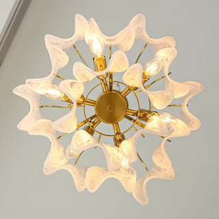 Cloudy Glass Chandelier