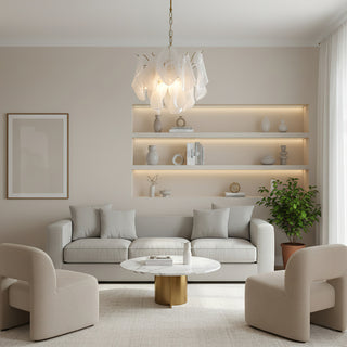 Cloudy Glass Chandelier