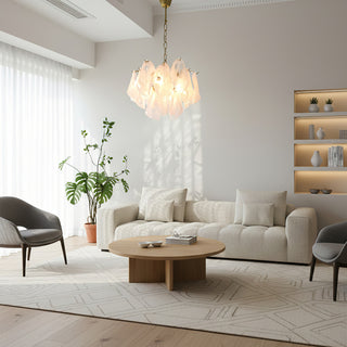 Cloudy Glass Chandelier