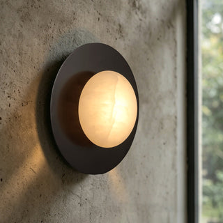 Concave Alabaster Sconce