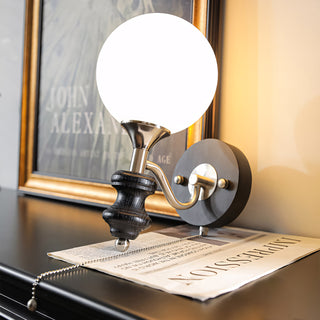 Coridon Spindle Globe Sconce