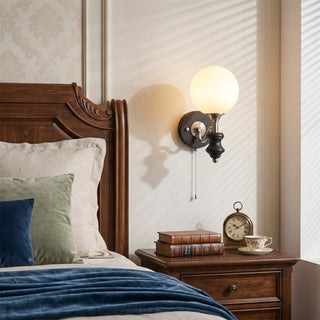 Coridon Spindle Globe Sconce