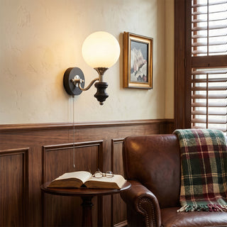 Coridon Spindle Globe Sconce