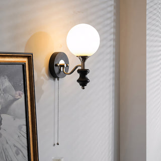 Coridon Spindle Globe Sconce