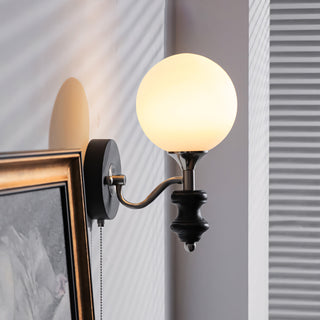 Coridon Spindle Globe Sconce