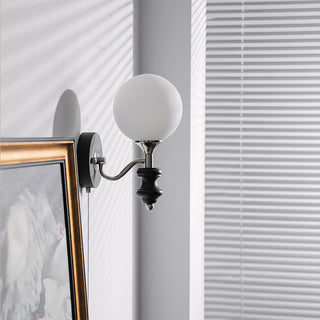 Coridon Spindle Globe Sconce