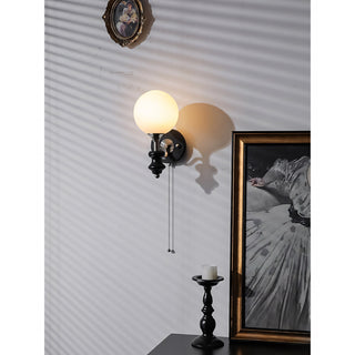Coridon Spindle Globe Sconce